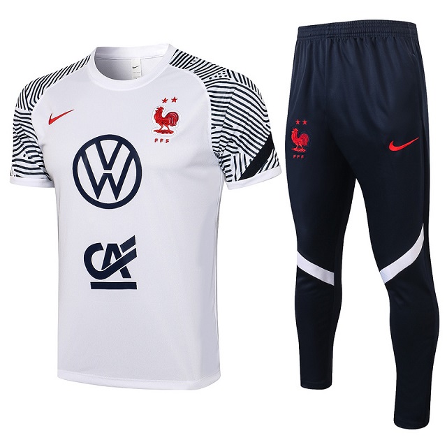 AAA Quality France 21/22 White Training Kit Jerseys